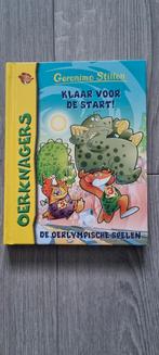 Geronimo Stilton - Klaar voor de start! Oerlympische Spelen, Ophalen of Verzenden, Zo goed als nieuw, Fictie algemeen