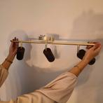 Plafondlamp spots goud walnoot, Ophalen, Nieuw