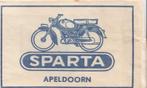 Sparta Apeldoorn - brommer, Verzamelen, Suikerzakjes, Ophalen of Verzenden