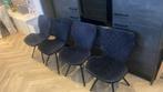 4 eetkamer stoelen, Huis en Inrichting, Stoelen, Ophalen, Gebruikt, Blauw, Vier
