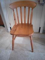 Grenen eetkamer stoelen, 4 stuks, Huis en Inrichting, Stoelen, Ophalen, Gebruikt, Bruin, Vier