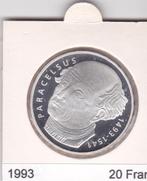 Zwitserland 20 franc 1993, Postzegels en Munten, Munten | Europa | Niet-Euromunten, Verzenden, Overige landen, Losse munt, Zilver
