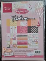 FABULOUS PAPIERSET MARIANNE DESIGN STICKERS JOURNALING nieuw, Hobby en Vrije tijd, Ophalen of Verzenden, Nieuw, Papier of Karton