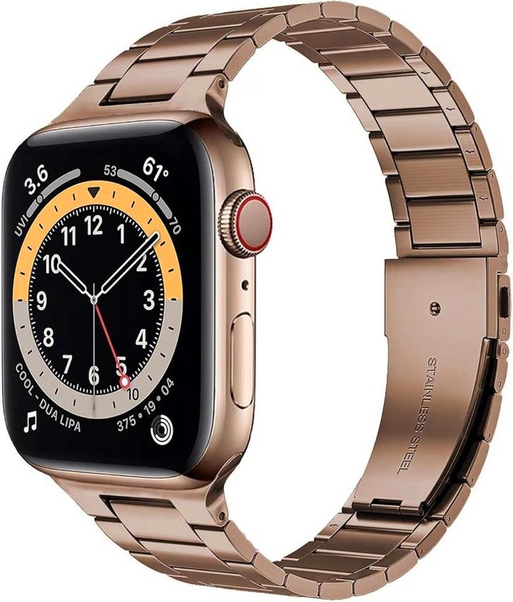 Apple watch 6, 5, 4 SE 40mm 38mm bandje Rose goud, Sieraden, Tassen en Uiterlijk, Smartwatches, Nieuw, Roze, Ophalen of Verzenden