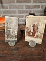 2 kristallen kaarthouders - menukaarthouders - fotohouders, Antiek en Kunst, Ophalen of Verzenden