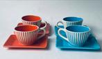 Set van 4 espresso kopjes Yves Rocher LBVYR streep, Huis en Inrichting, Ophalen of Verzenden, Zo goed als nieuw