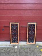 Antiek GIETIJZERE sierlijke radiator kachel covers, Antiek en Kunst, Ophalen