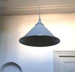 Vintage kegelvormige hanglamp van Massive - jaren 80 - grijs, Gebruikt, Vintage, Ophalen of Verzenden, Metaal