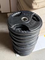 Halter met gewichten, Sport en Fitness, Fitnessmaterialen, Ophalen, Gebruikt, Benen, Halterset