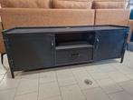 Tv meubel zwart staal 150cm, 100 tot 150 cm, Nieuw, Ophalen of Verzenden, Nvt