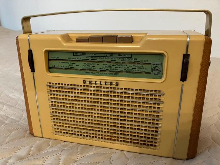 Philips transistorradio L3X80T/90 uit 1959, Antiek en Kunst, Antiek | Tv's en Audio, Ophalen of Verzenden