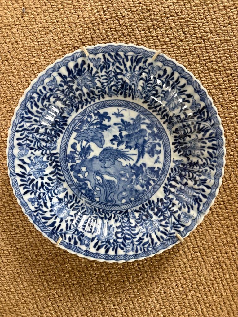 Delfts blauw wandbord - handbeschilderd - 23cm, Ophalen of Verzenden
