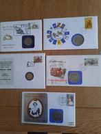 Isle of Man. 5x coin cards, Postzegels en Munten, Ophalen of Verzenden, Overige landen