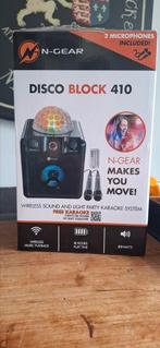 Disco box met 2 microfoons, Ophalen of Verzenden, Zo goed als nieuw