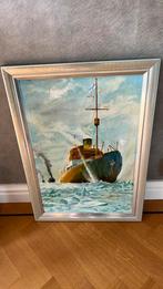 Leuk schilderij van schip, Antiek en Kunst, Ophalen of Verzenden