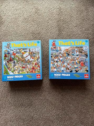 2 puzzels 1000 stukjes - That’s Life beschikbaar voor biedingen