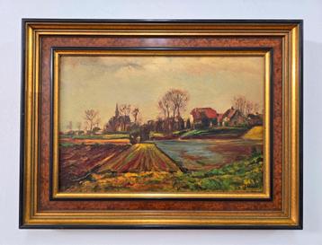 OLIEVERF SCHILDERIJ JACOBUS JOHANNES DOESER. Landschap Lijst beschikbaar voor biedingen