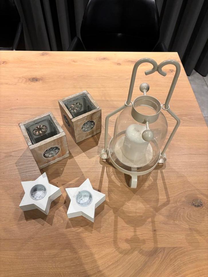 GRATIS Diverse waxinelichthouders en windlicht, Huis en Inrichting, Woonaccessoires | Kandelaars en Kaarsen, Gebruikt, Kandelaar