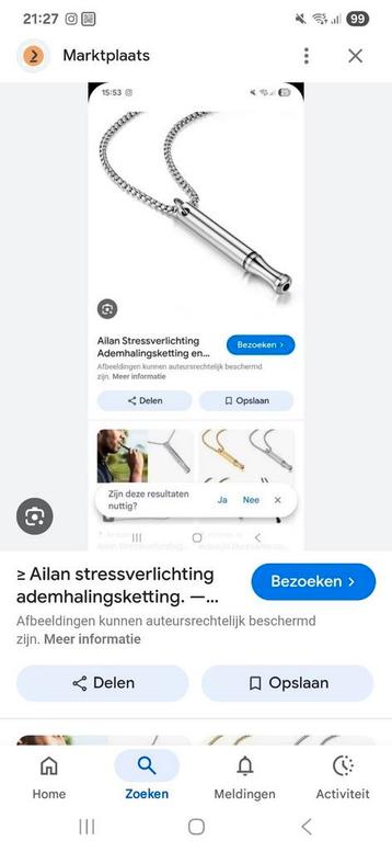 Ailan stressverlichting ademhalingsketting. beschikbaar voor biedingen