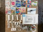 Nintendo Wii + controllers en 10 spellen, Spelcomputers en Games, Spelcomputers | Nintendo Wii, Ophalen, Gebruikt, Met 3 controllers of meer
