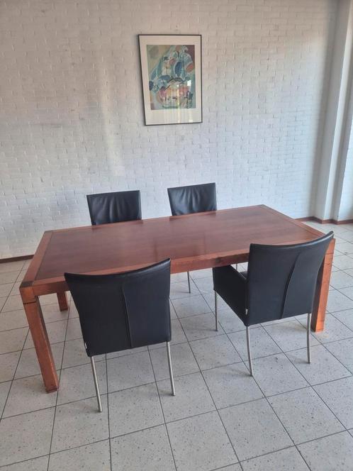 Vintage deens design eetkamertafel kersenhout, Antiek en Kunst, Antiek | Meubels | Tafels, Ophalen