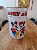 Vintage Disney Mickey & Minnie Mouse Prullenbak, Verzamelen, Ophalen, Gebruikt