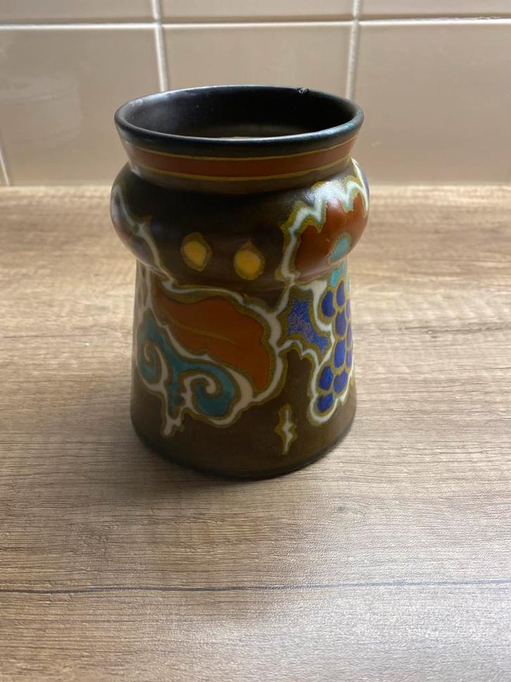 Plateel vaasje, Antiek en Kunst, Antiek | Vazen, Ophalen of Verzenden