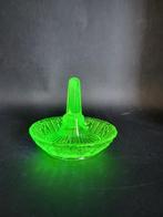 Uranium of annagroen Art Deco ringhouder, Antiek en Kunst, Ophalen of Verzenden