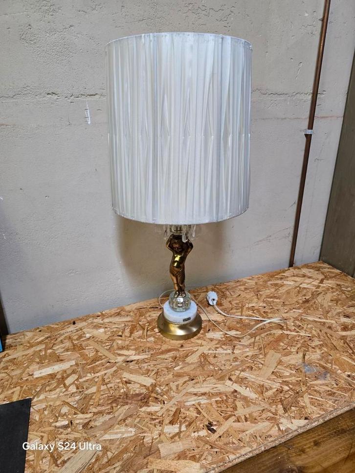 Tafellamp met Engel gemaakt in Italië, Antiek en Kunst, Antiek | Lampen, Ophalen