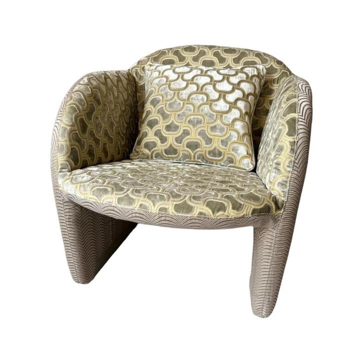 Vintage Artifort fauteuil 'Ben' 'Nieuw gestoffeerd', 1980s, Huis en Inrichting, Stoelen, Nieuw, Eén, Leer, Stof, Overige kleuren