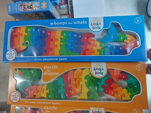 Puzzel hout alfabet op letters, Kinderen en Baby's, Speelgoed | Educatief en Creatief, Nieuw, Ophalen of Verzenden