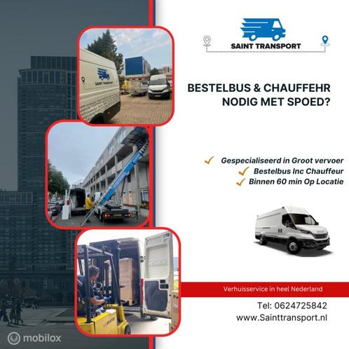 Bestelbus l4h2 Huren Inc chauffeur spoedvervoer, Diensten en Vakmensen, Verhuizers en Opslag