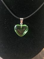Ketting Met groen stenen hart h, Verstelbaar, Onbekend, Nieuw, Ophalen of Verzenden