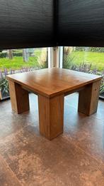 Salontafel vierkant eiken, Huis en Inrichting, Tafels | Salontafels, Ophalen, 50 tot 100 cm, 50 tot 100 cm, Zo goed als nieuw