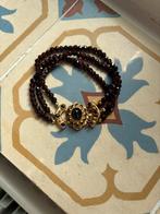 Antieke 14 karaats granaat armband, Sieraden, Tassen en Uiterlijk, Antieke sieraden, Ophalen of Verzenden, Goud, Armband