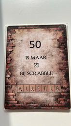 Plankje met tekst 50, Ophalen of Verzenden, Nieuw