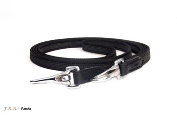 F.R.A. Parsha teugel antislip met clipsluiting, Zwart, Bruin beschikbaar voor biedingen