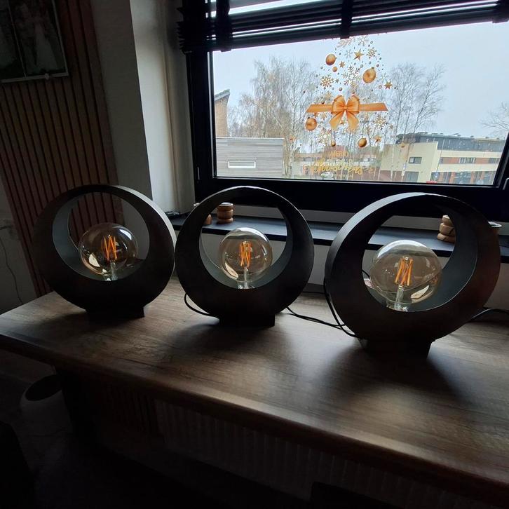 Dimehouse tafellampen., Huis en Inrichting, Lampen | Lampenkappen, Rond, Ophalen