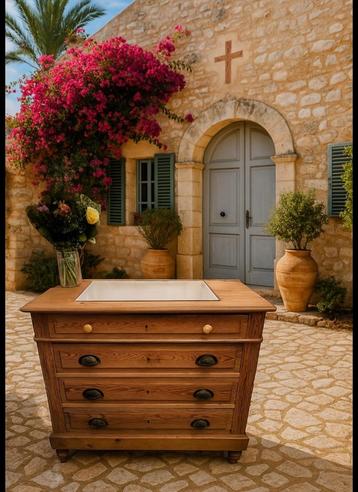 Prachtige authentieke landelijke commode 1925 beschikbaar voor biedingen