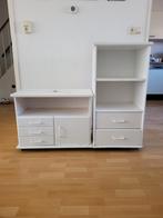 Witte opbergkast, Gebruikt, 100 tot 150 cm, 150 tot 200 cm, Eikenhout