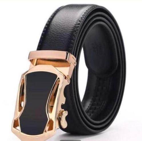 Herenriem Koeleder AutomaticGesp max125cm v.a.€14,95+Korting, Kleding | Heren, Riemen en Ceinturen, Nieuw, Riem of Ceintuur, 115 cm of meer