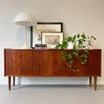 - Vintage compact dressoir, Deens, teak -, Gebruikt, ., Ophalen of Verzenden, .