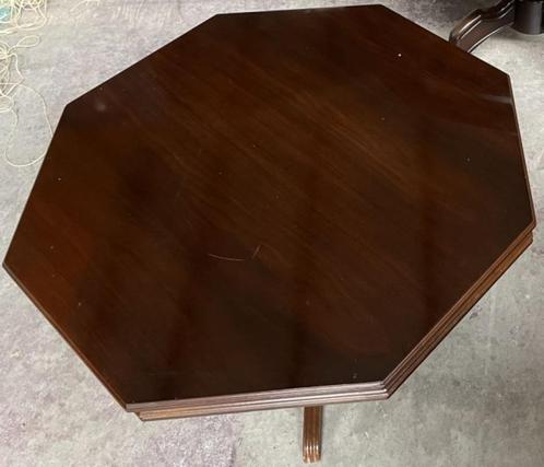 Salontafel van donker eiken, Huis en Inrichting, Tafels | Salontafels, Gebruikt, Minder dan 50 cm, 100 tot 150 cm, 100 tot 150 cm