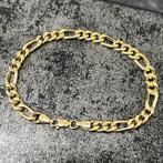 14 karaat gouden armband figaro schakel nieuw, Ophalen of Verzenden, Zo goed als nieuw, Goud