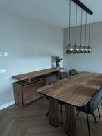 Eettafel Adel - Goossens, Huis en Inrichting, Tafels | Eettafels, Ophalen, Teakhout, Zo goed als nieuw, Vijf personen of meer