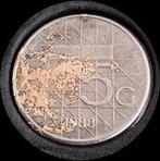 Unieke misdruk >5 gulden uit 1988<, Ophalen of Verzenden, Koningin Beatrix, 5 gulden, Losse munt