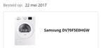 Samsung droger DV70F5E0HGW, Ophalen, Voorlader, Niet werkend, 85 tot 90 cm