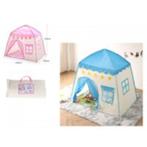 Tent - kinderhuis blauw - 130x100x130 cm (1139), Ophalen of Verzenden, Nieuw, Overige materialen