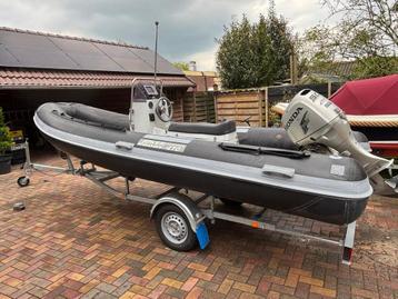 Joker 470 Rubberboot Speedboot met Honda Motor en Trailer beschikbaar voor biedingen