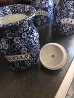 Calico Burleigh Koffie, Thee & Suiker Potten, Huis en Inrichting, Ophalen of Verzenden, Zo goed als nieuw